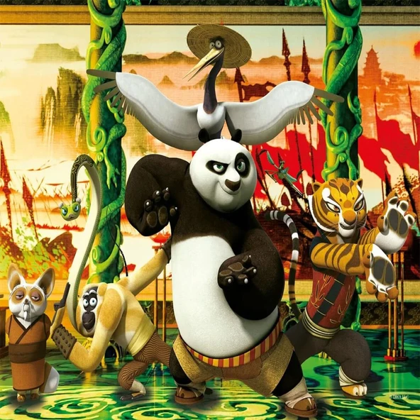 KP 113 KUNG FU PANDA PUZZLE 200 PRÇ - Resim 2