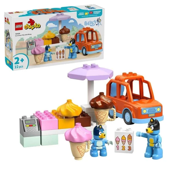 10458 Lego Duplo Bluey ile Dondurma Gezisi 22 parça +2 yaş ürün görseli 1