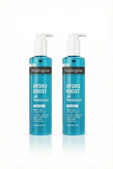 Neutrogena Hydro Boost Jel Temizleyici - Hyaluronik Asit ile Nemi Hapseden Temizlik - 2'li Avantaj Paketi ürün görseli 1