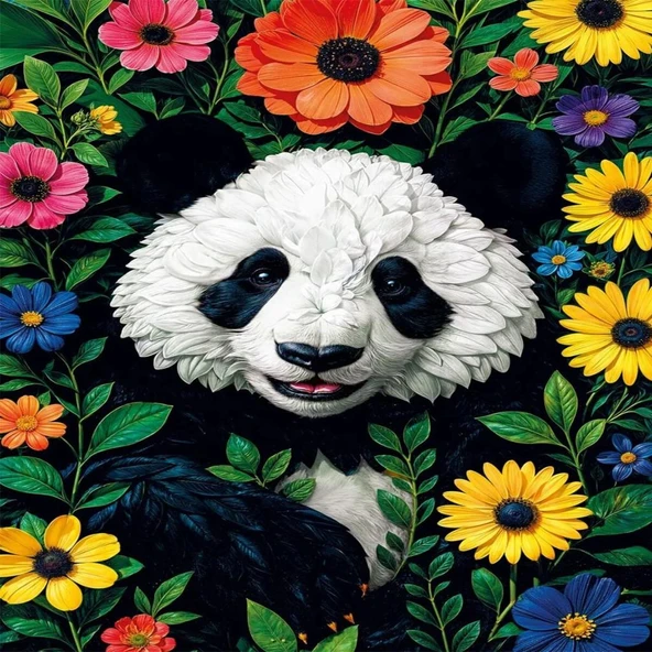 20088 PUZZLE 500 BLOSSOMİNG PANDA - Resim 2