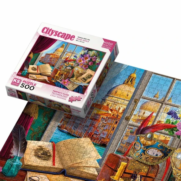 20054 Venice Still Life 500 Parça Puzzle ürün görseli 1