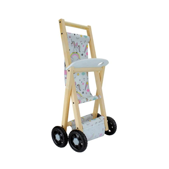 ÇG71 Okutan, Ahşap Bebek Arabası - Resim 8