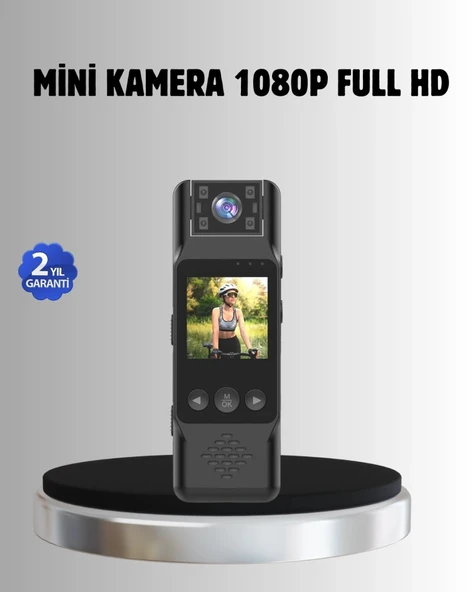 180° Döner Lensli Mini Kamera 1080p Full Hd Hareket Algılama 1200mah ürün görseli 1