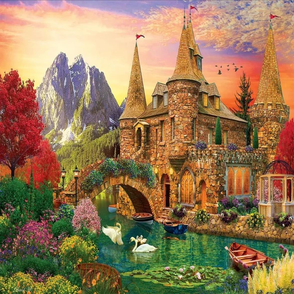 20779 PUZZLE 1000 CASTLE LAND - Resim 2