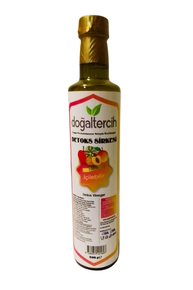 Doğaltercih Detoks Sirkesi Kayısı Pulplu ve Sandaloz Sakızlı Sirke 500ml İÇİLEBİLİR. Detox Vinegar ürün görseli 1