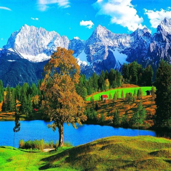 22535 PUZZLE 2000 Bavarian Alps - Resim 2