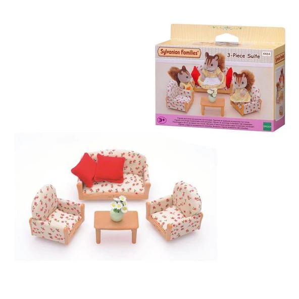 4464 Sylvanian Families, 3 Parça Koltuk Seti , +3 yaş, figürler ayrı satılır. ürün görseli 1
