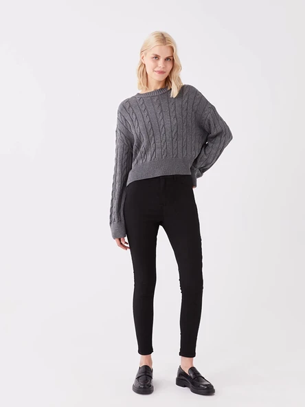 LCW Jeans Siyah Jüpiter Süper Skinny Fit Kadın Jean Pantolon ürün görseli 1
