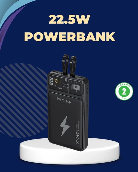 Taşınabilir Powerbank 22.5w Hızlı Şarj Destekli ürün görseli 1