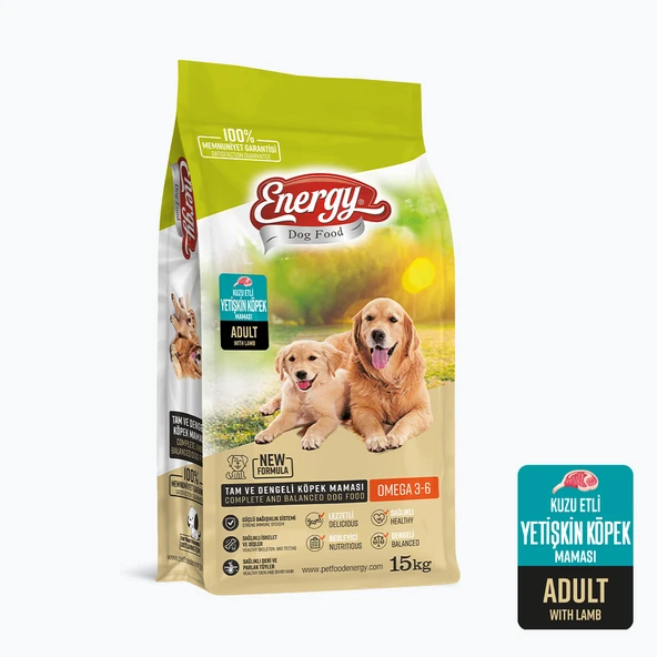 Energy Kuzu Etli Yetişkin Köpek Maması - 15 kg ürün görseli 1