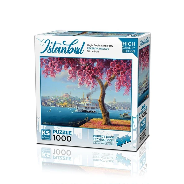 20744 PUZZLE 1000 HAGLA SOPHİA AND FERRY ürün görseli 1