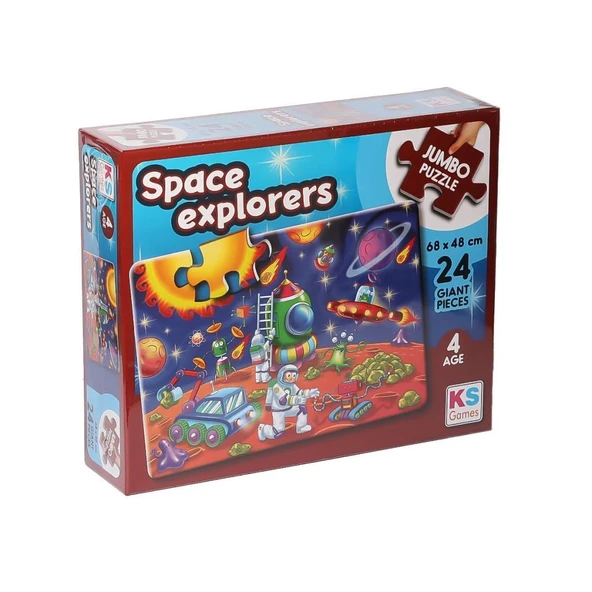 JP 31011 Space Explorers Jumbo Puzzle 24 Parça -KSPuzzle - Resim 2