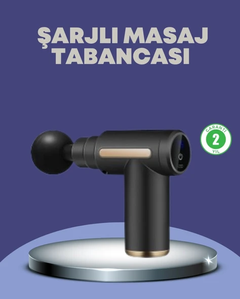 Sporcu Kas Masaj Tabancası 6 Kademe Güçlü Titreşim 4 Başlık Şarjlı Masaj Aleti ürün görseli 1