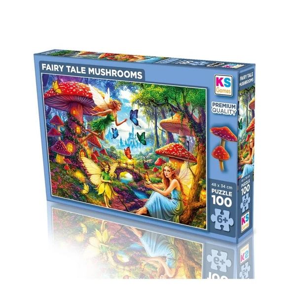 31502 FAIRY TALE MUSHROOMS 100 PARÇA PUZZLE ürün görseli 1