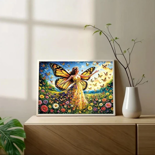 20093 PUZZLE 500 LADY BUTTERFLY - Resim 3