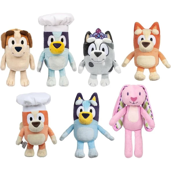 BLUEY/18094 BLUEY PELUŞ FİGÜR 16-23 CM ASORTİ(Belirtilen fiyat, tekli satış için adet fiyatıdır.) ürün görseli 1