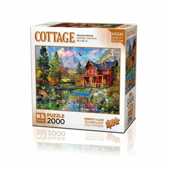 22513 Mountain Retreat 2000 Parça Puzzle -KS - Resim 2
