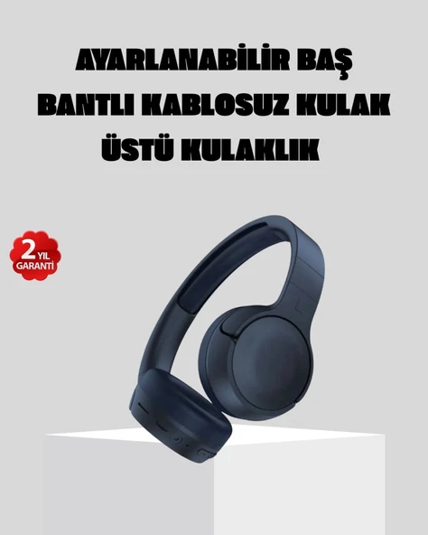 Kablosuz Bluetooth Kulaklık 5.0 18 Saat Kullanım Dinamik Sürücü Siyah ürün görseli 1