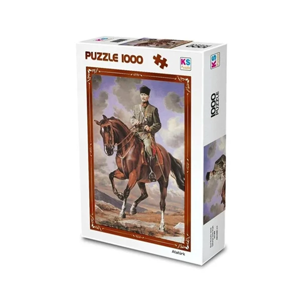 20726  Gazi Mustafa Kemal Sakarya Adlı Atıyla 1000 Parça Puzzle -KS Puzzle ürün görseli 1