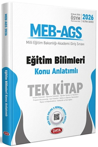 Data Yayınları 2026 MEB AGS Eğitim Bilimleri Tek Kitap Konu Anlatımlı ürün görseli 1