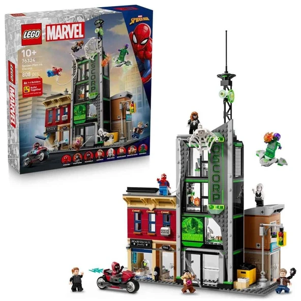 76324 Lego Marvel Örümcek Adam, Oscorpa Karşı 808 parça +10 yaş ürün görseli 1