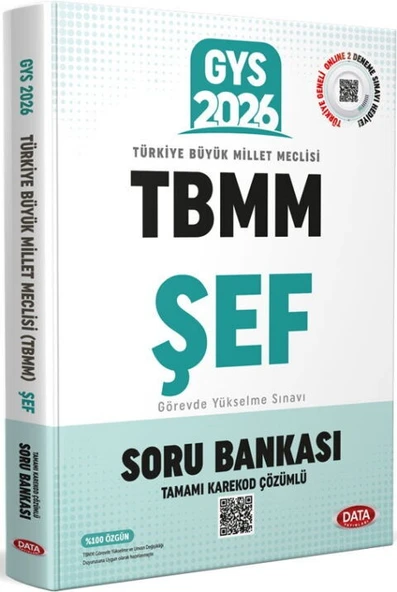 Data Yayınları 2026 GYS TBMM Şef Soru Bankası ürün görseli 1