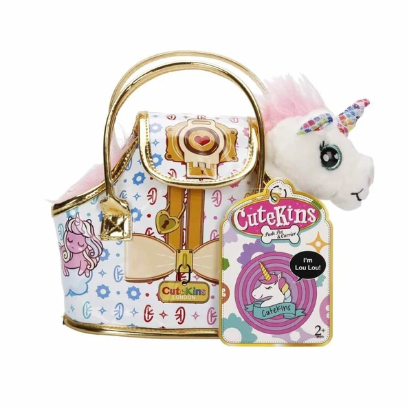 10873 Cutekins Taşıma Çantalı Peluş Unicorn Lou Lou -Sunman ürün görseli 1