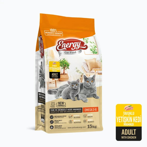 Energy Tavuklu Yetişkin Kedi Maması - 15 kg ürün görseli 1