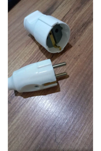 İNWATT Topraklı Fiş Seti Erkek Fiş+dişi Fiş ürün görseli 1