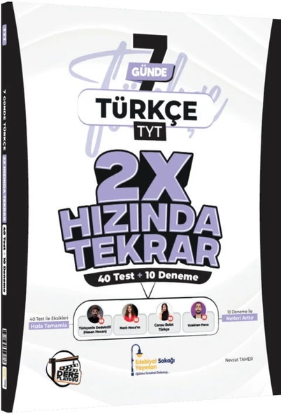 Edebiyat Sokağı TYT Türkçe Ders Platosu 7 Günde 2X Hızında Tekrar Deneme ürün görseli 1