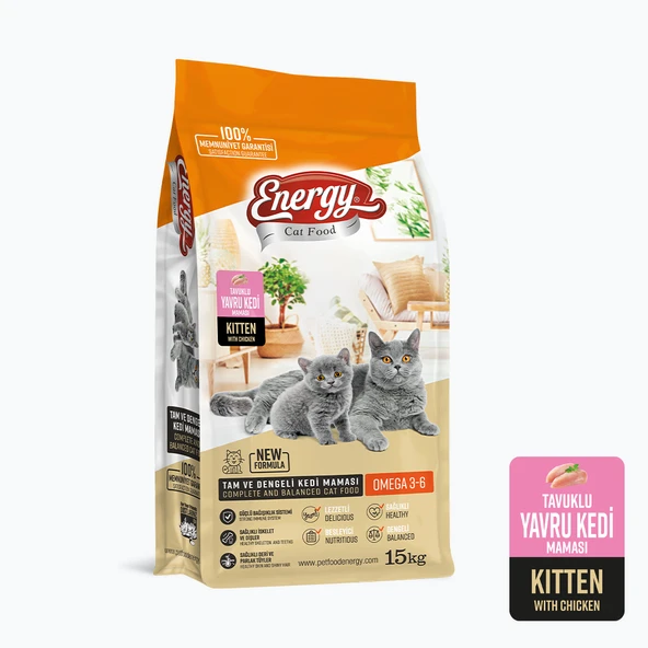 Energy Tavuklu Yavru Kedi Maması - 15 kg ürün görseli 1