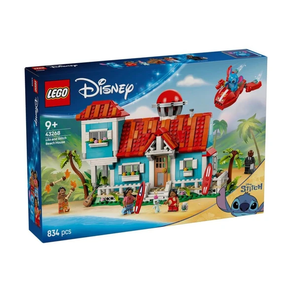 43268 Lego Disney Lilo ve Stiç Plaj Evi 834 parça +9 yaş ürün görseli 1