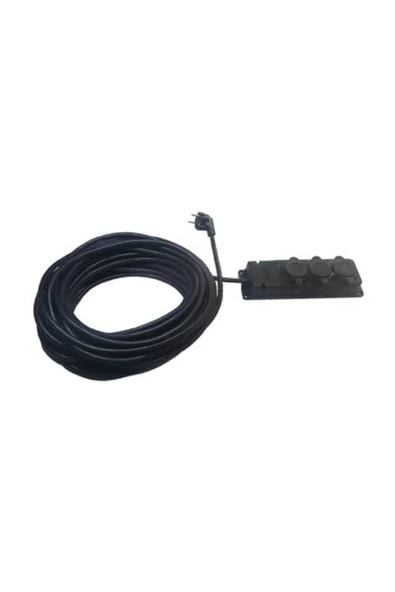 İNWATT 3x2.5 CCA Kablolu 3'lü Kauçuk Priz 30 Metre ürün görseli 1