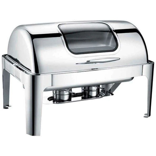 Chafıng Dısh Roll Top Camlı 9 Lt ürün görseli 1