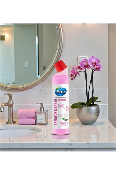 Efor Armatür Temizleyici 750 ml | Kireç & Pas Giderici | Parlaklık ve Hijyen ürün görseli 1