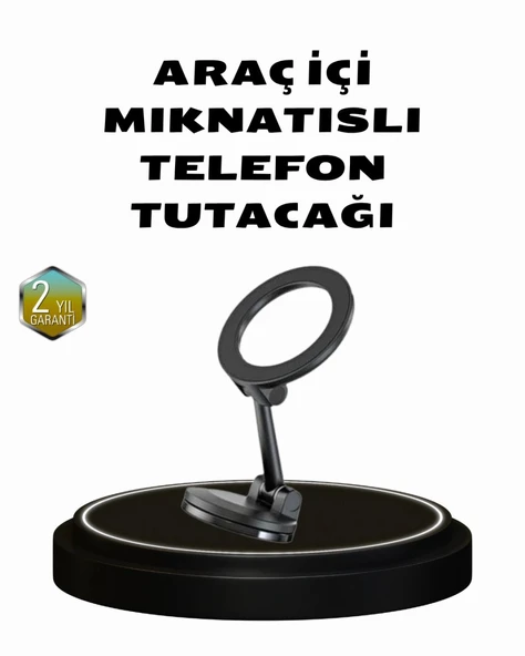 360° Dönebilen Katlanır Manyetik Araç Telefon Tutucu – Magsafe Uyumlu, Kompakt Ve Şık Tasarım ürün görseli 1