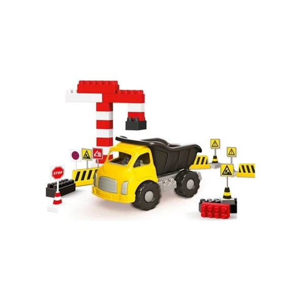 5219 OYUNCAK JUMBO KAMYON VE BLOKLAR 40 PARÇA ürün görseli 1