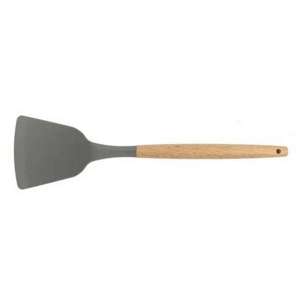 Ahşap Saplı Silikon Servis Spatulası ürün görseli 1