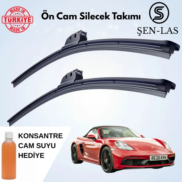 Porsche 718 Boxster/Cayman 2016-2026 Ön Cam Silecek Takımı Şs0008 ürün görseli 1
