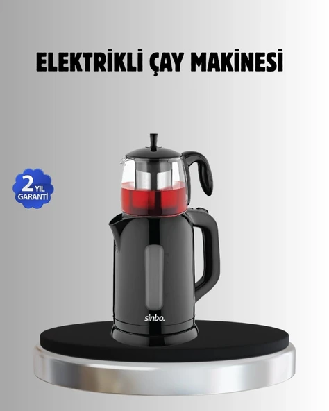 Sinbo Stm 5840 Elektrikli Çay Makinesi 1800w Cam Demlik Ve Sıcak Tutma Özellikli ürün görseli 1