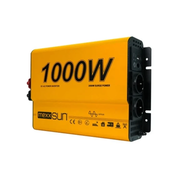12V Volt - 1000W Watt Tam Sinüs İnverter (220V Çevirici) ürün görseli 1