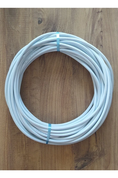 İNWATT 3x1.5 Ttr 20 Metre Çok Telli Beyaz Renk Izolasyonlu Topraklı Seyyar Elektrik Kablosu ürün görseli 1
