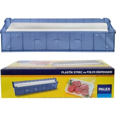 Plastik Streç ve Almünyum Folyo Dispenseri 35 Cm (Mavi) ürün görseli 1
