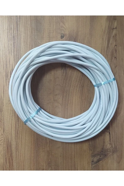 İNWATT 3x2.5 Ttr 30 Metre Çok Telli Beyaz Renk Izolasyonlu Topraklı Seyyar Elektrik Kablosu ürün görseli 1