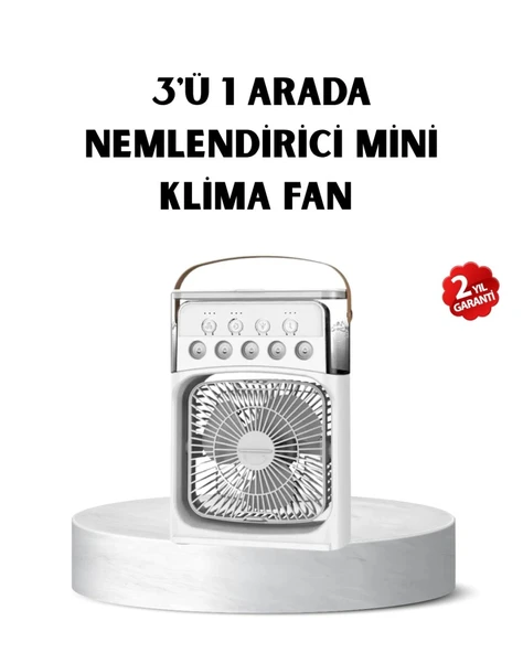 Usb Bağlantılı Taşınabilir Mini Klima Fan 500ml Su Hazneli Ve Sessiz Çalışma ürün görseli 1