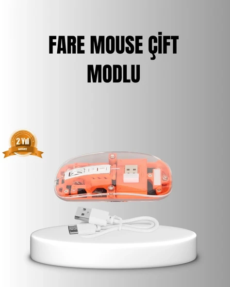 Çift Modlu Kablosuz Bluetooth 5.0 + 2.4ghz Mouse – 3 Cihaz Bağlantılı, Hızlı Geçiş Düğmeli ürün görseli 1