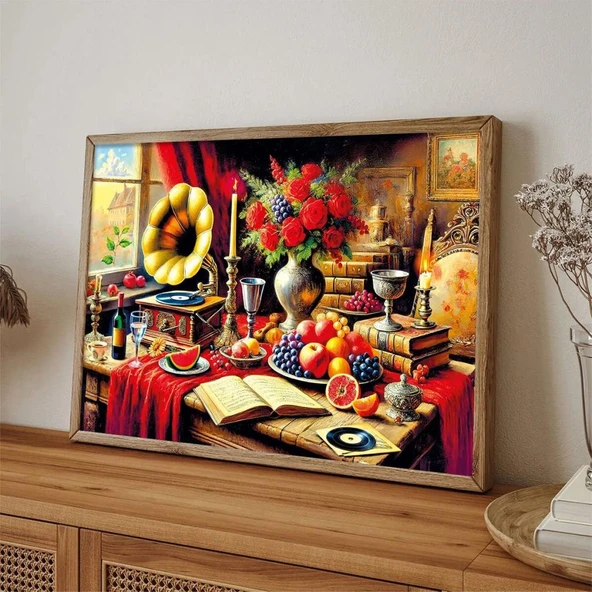 20846 PUZZLE 1000 Silent Melody on a Baroque Table - Resim 3