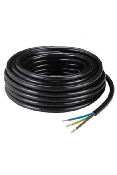 İNWATT 100 Metre 3 X 2.5 Mm Cca Ttr Çok Telli Elektrik Kablosu Siyah Renk ürün görseli 1