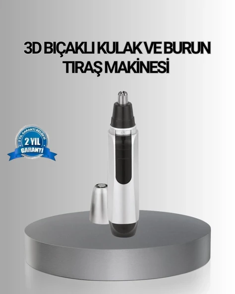 Kişisel Burun Ve Kulak Tıraş Makinesi 3d K.isli Bıçak Ve Kompakt Tasarım ürün görseli 1