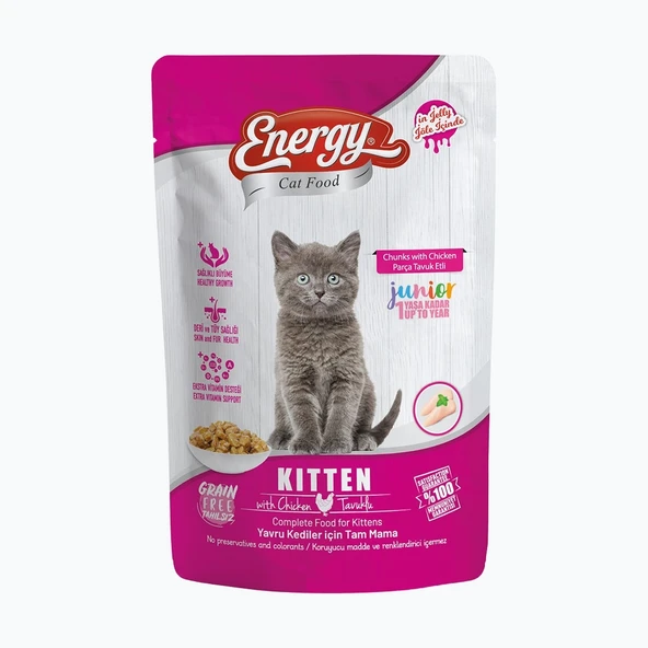 Energy Tavuklu Yavru Yaş Kedi Maması - 85 g ürün görseli 1